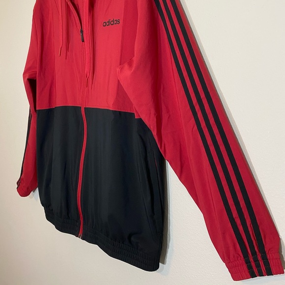 Adidas Track Jacket Windbreaker Hoodie Colorblock - Picture 7 of 12